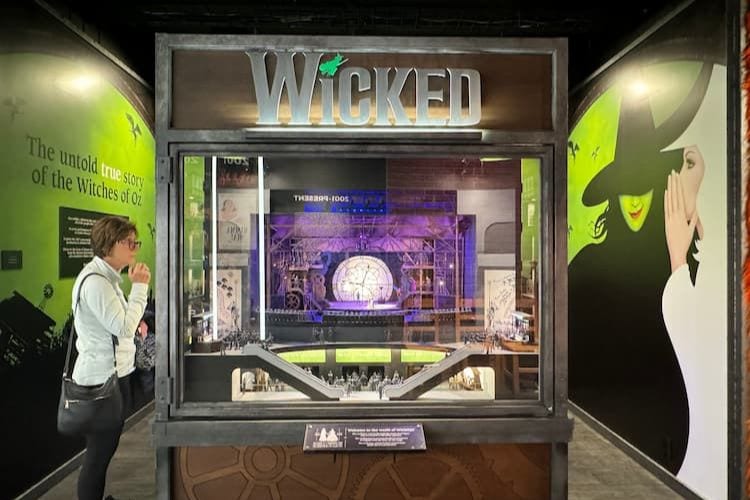 Wicked display to Museum of Broadway
