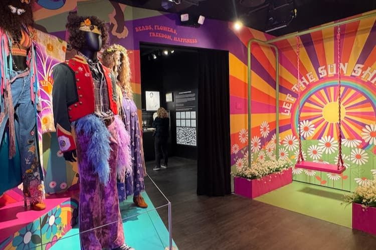 Display of costumes from muscial HAIR