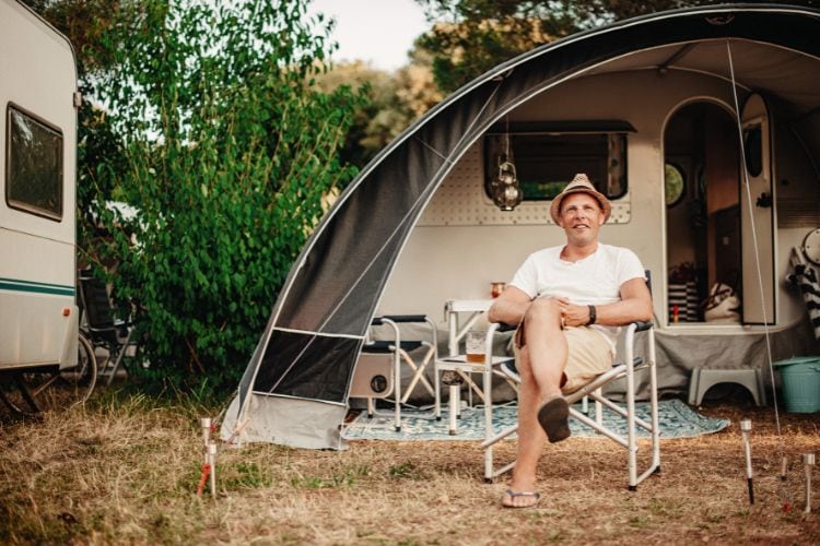 Caravan camping is very popular in Croatia