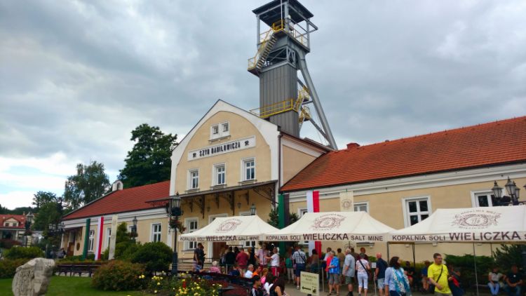 Exterior of the salt mine in Wielczka, Poland. Photo by  Eric D. Goodman