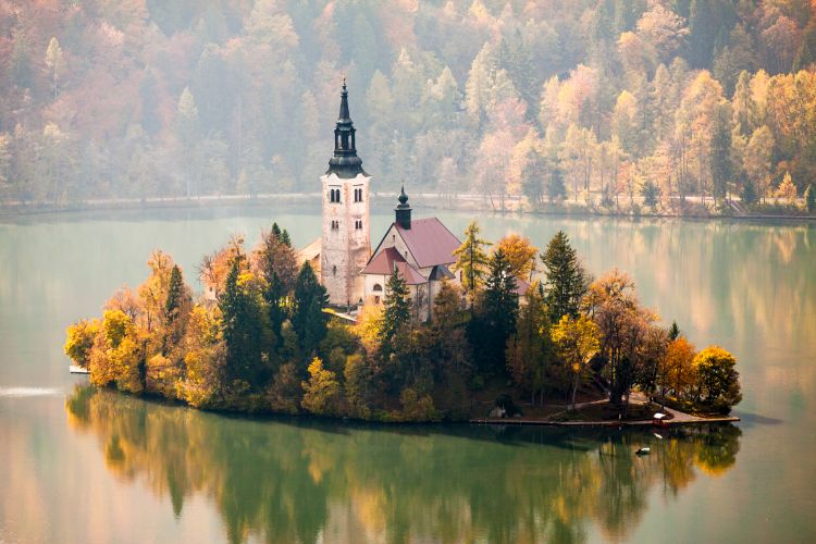 Island on Bled Lake. Photo by Canva