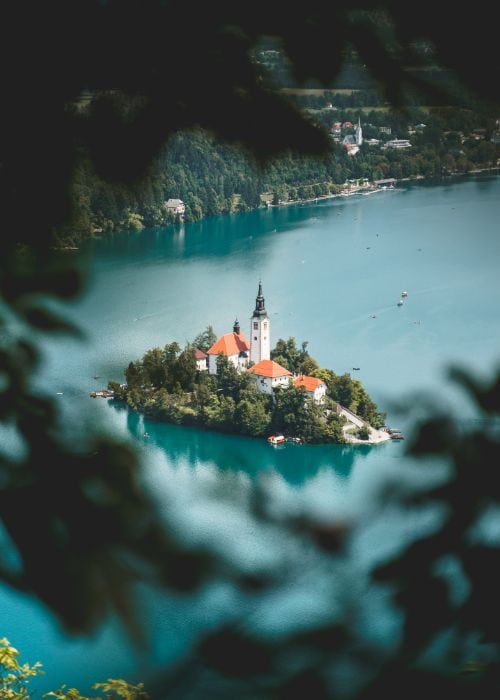 Island on Lake Bled. Photo by Canva