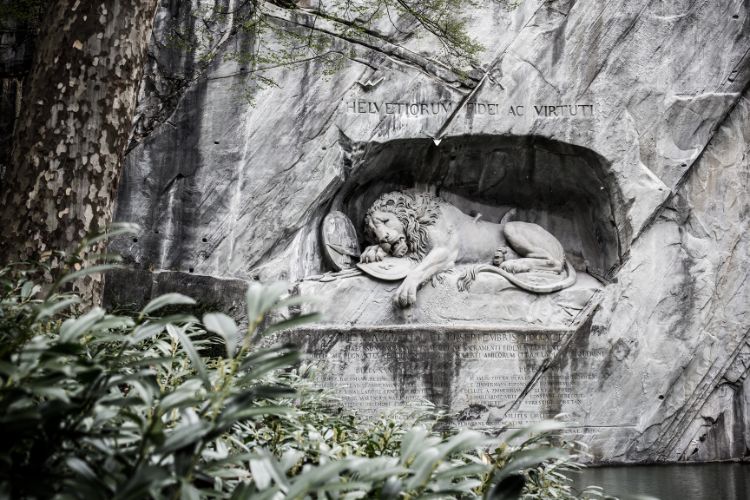 Lion Monument in Lucerne. Photo by Canva