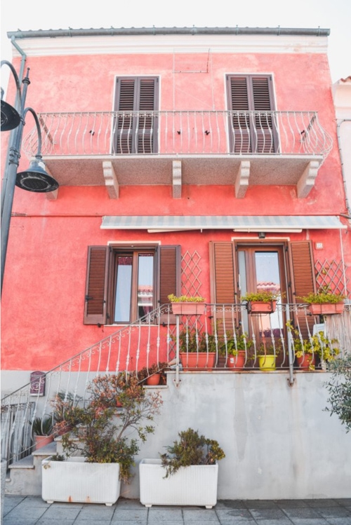 The pink houses of Sardinia