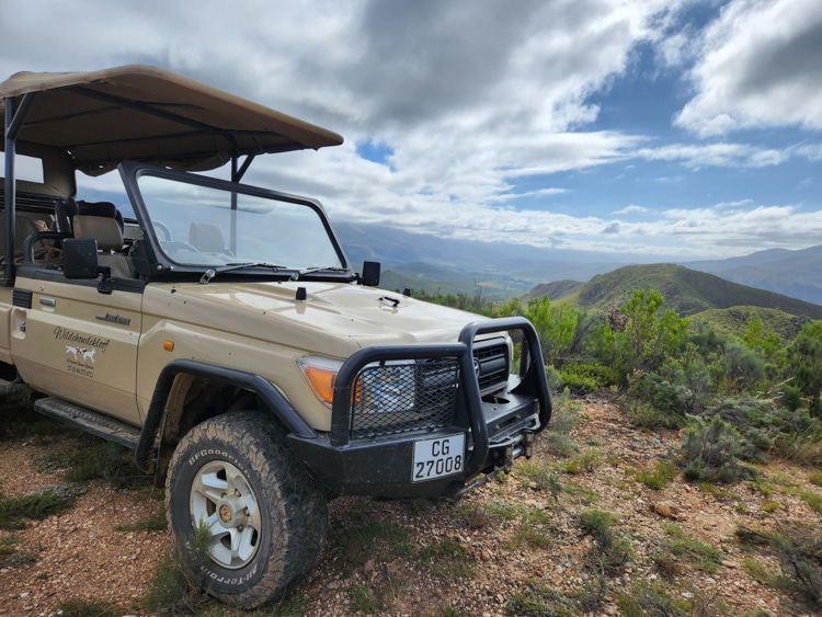 Game drives and magnificent views at Wildehondekloof Private Game Reserve