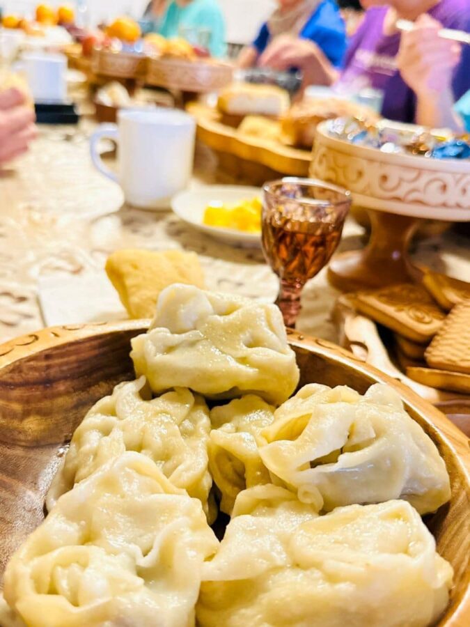 Dumplings are served at dinner at Alban Guesthouse