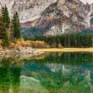 Upper Lake, Laghi di Fusine in Italy, Pinterest. Photo by ettoretrevisiol, Canva