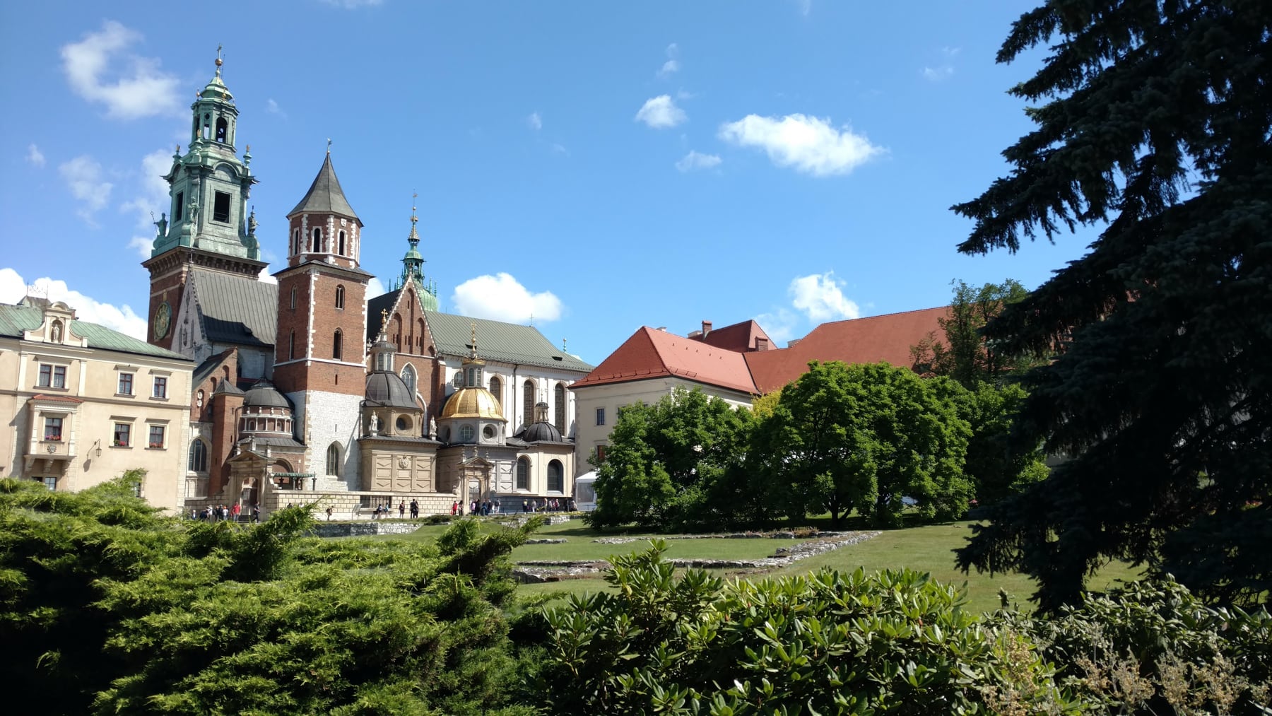 A view from inside the Wawel walls