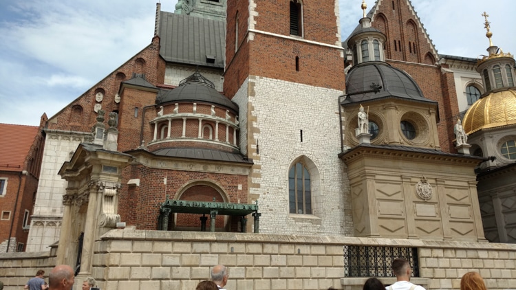 Another view of the exterior of the Royal Castle in The Wawel