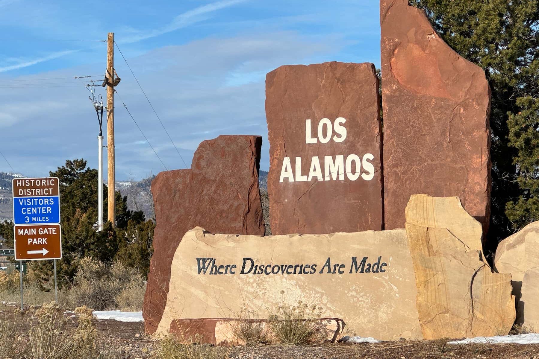 Welcome to Los Alamos. Photo by Debbie Stone