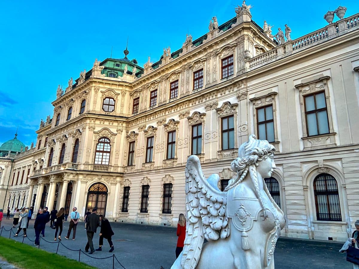 The Belvedere Palace has a stunning exterior in Vienna