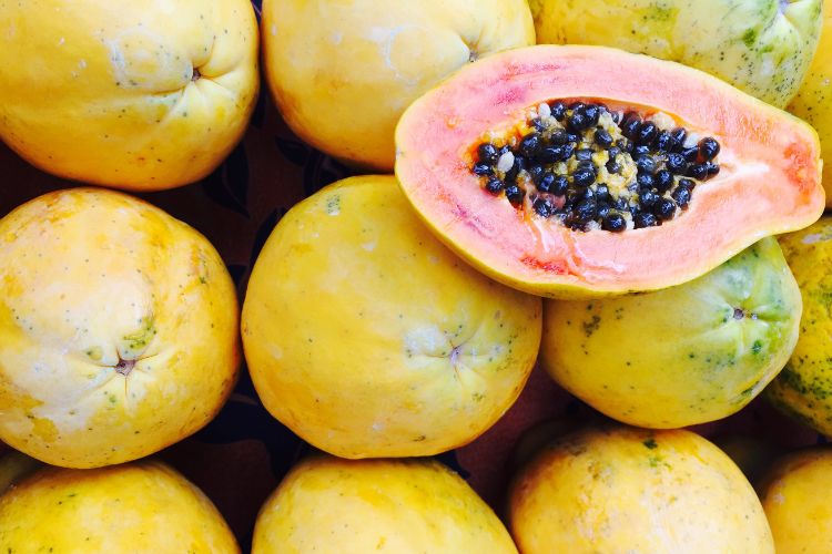 Juicy ripe papaya at Farmer's Market, Kauai, Hawaii. Photo by Canva