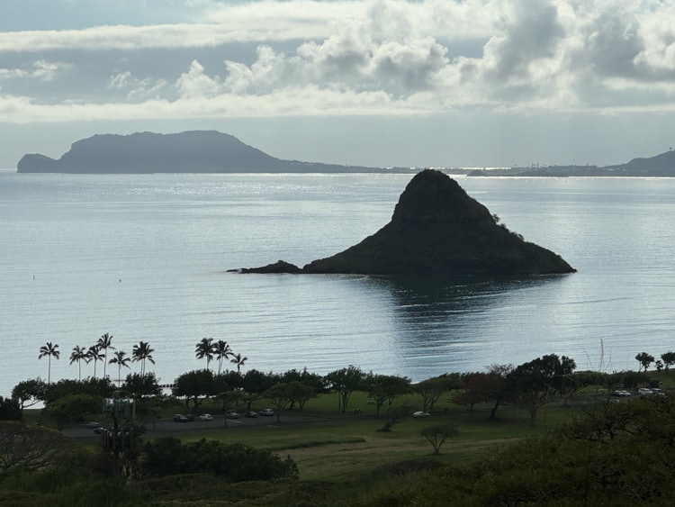 Mokoli'I Island, known as Chinaman’s Hat, sits out in the bay and is an easily recognizable landmark.