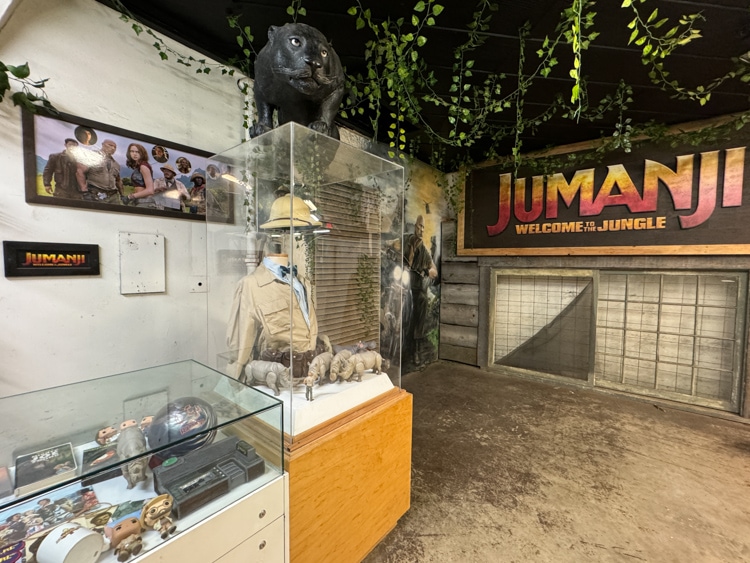 You’ll find movie artifacts in the WWII bunker, Battery Cooper, like these from “Jumanji”