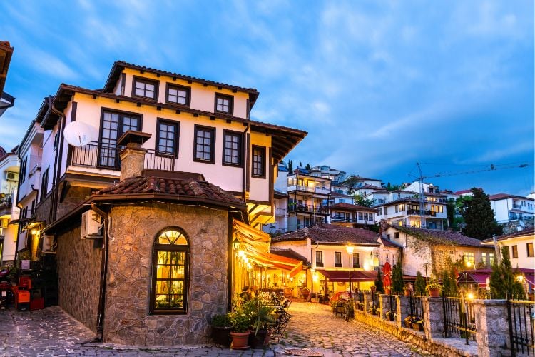Traditional houses in Ohrid