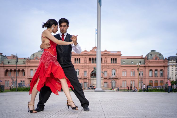 Tango dancing in Buenos Aires, Argentina. Photo by Leonie Jarrett