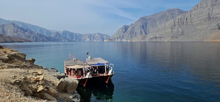 Telegraph Island in the 'Fjords of Oman.'   Photo by Edward Placidi