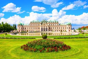 Belvedre Palace is one of the beautiful sights in Vienna. Image by Andrey via Canva