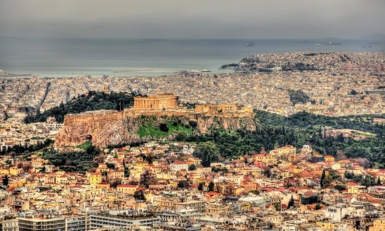 View of Athens from Mount Lycabettus
