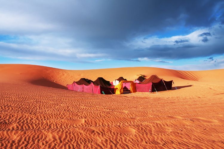 Camping in the Sahara Desert. Photo by Canva
