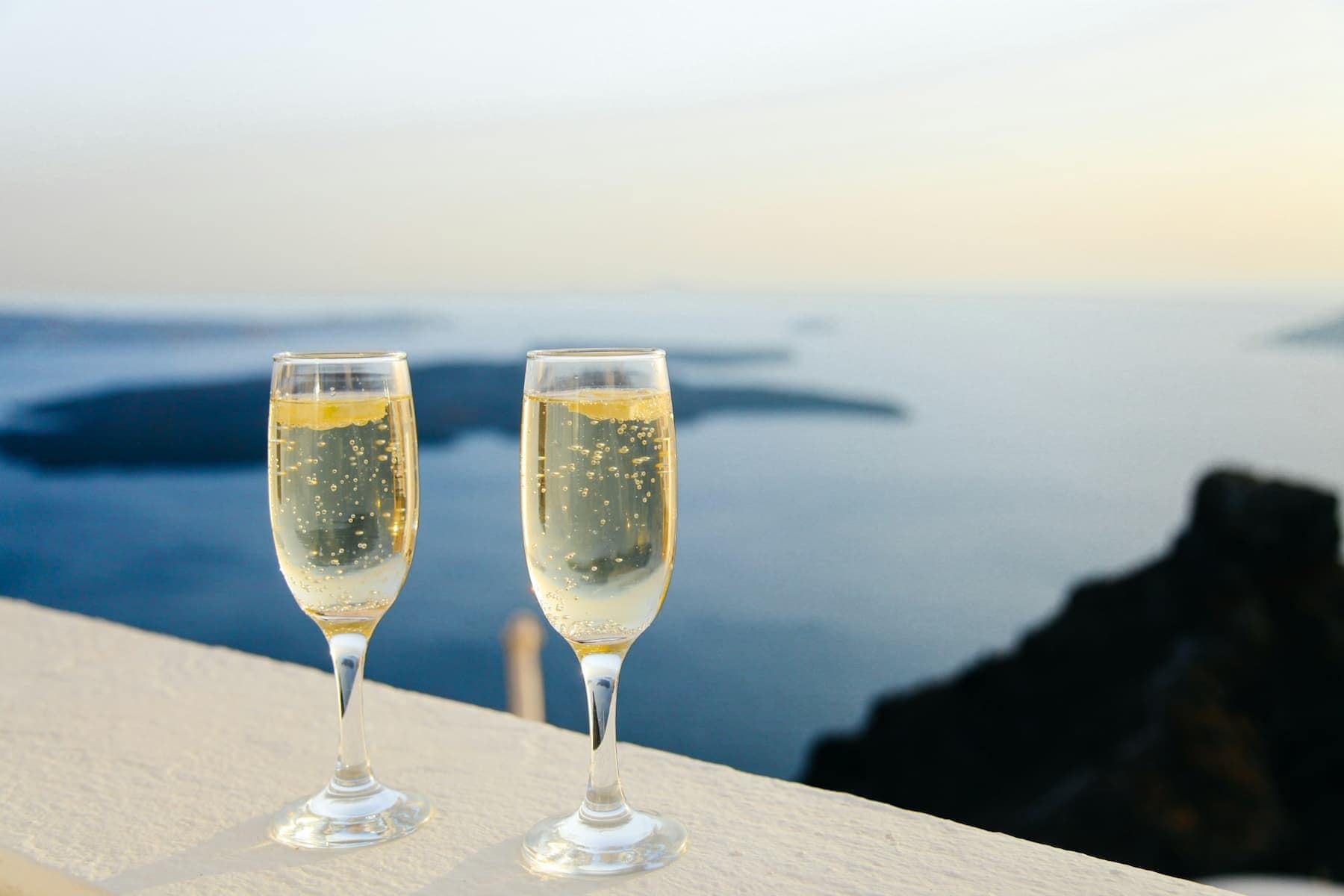 Champagne glasses. Photo by Anthony Delanoix, Unsplash