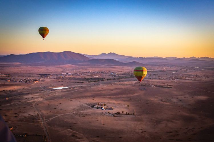 Hot air balloon ride near Marrakech. Photo by Andrea Aigner
