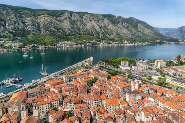 View of Kotor Bay after climbing 1000+ steps