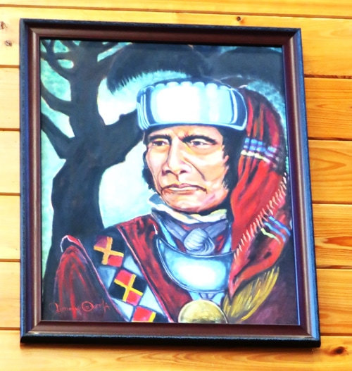A painting at the Seminole Okalee Village