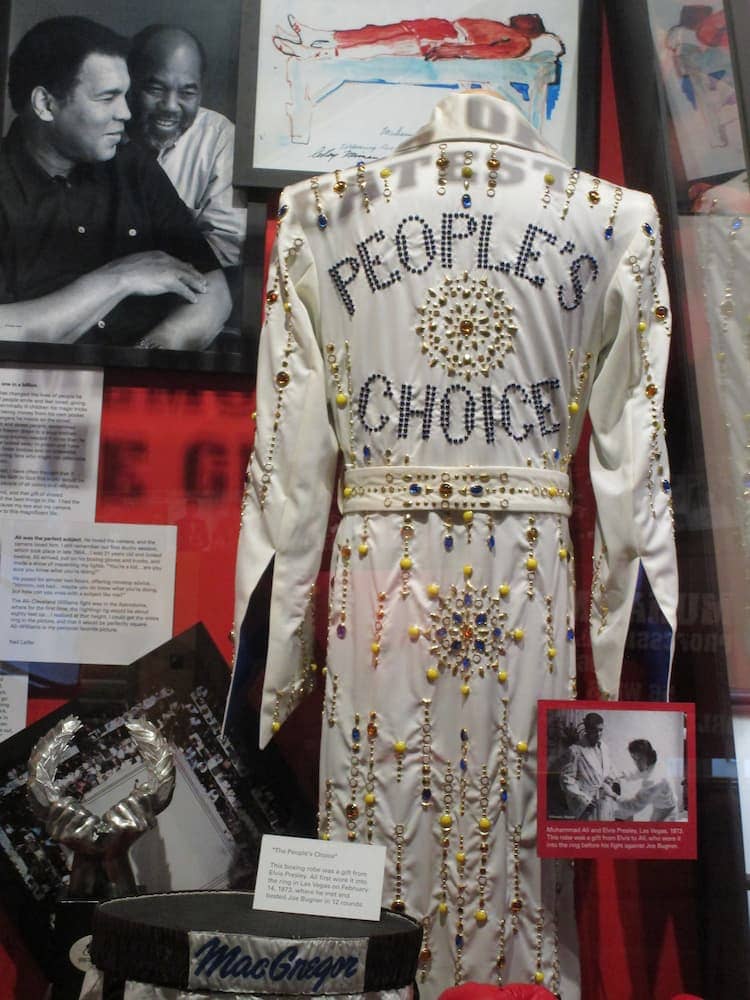 Memorabilia on display at the Muhammad Ali Center. Photo by Mary Casey-Sturk