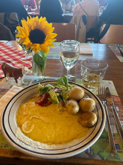 Raclette at Site Alp Cheese Factory, Brig