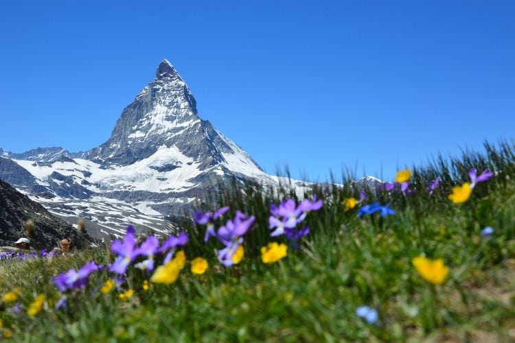 The Matterhorn Switzerland by train