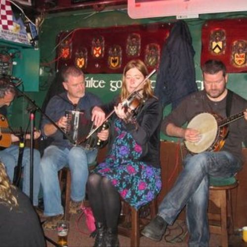 Your troubles will go by the wayside, as you listen to the lively notes and lyrics of Connemara musicians. Photo by Dorothy Maillet