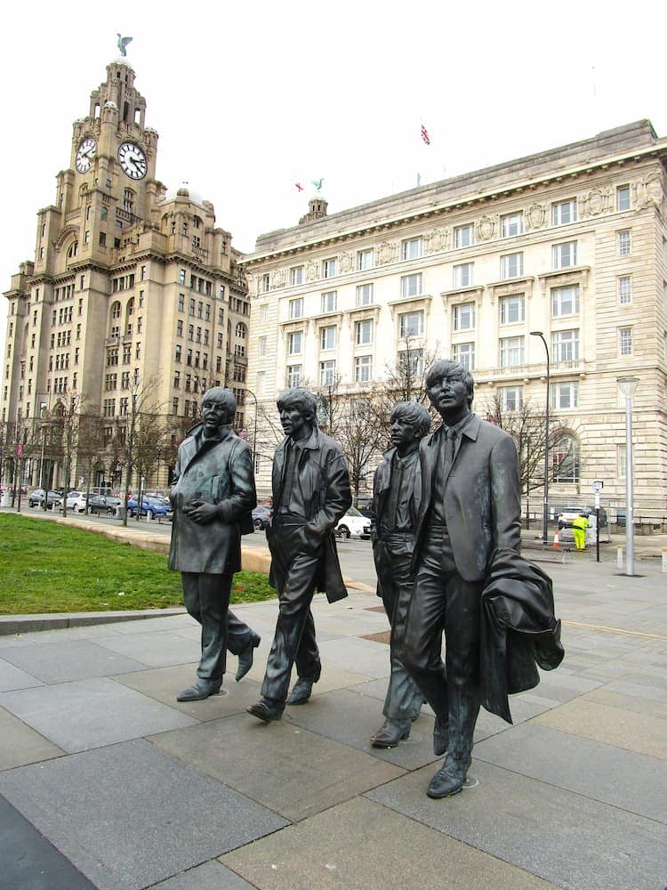 The Beatles statue in Liverpool, one of many statues celebrating Liverpool's musical heritage. Photo by Mary Casey-Sturk