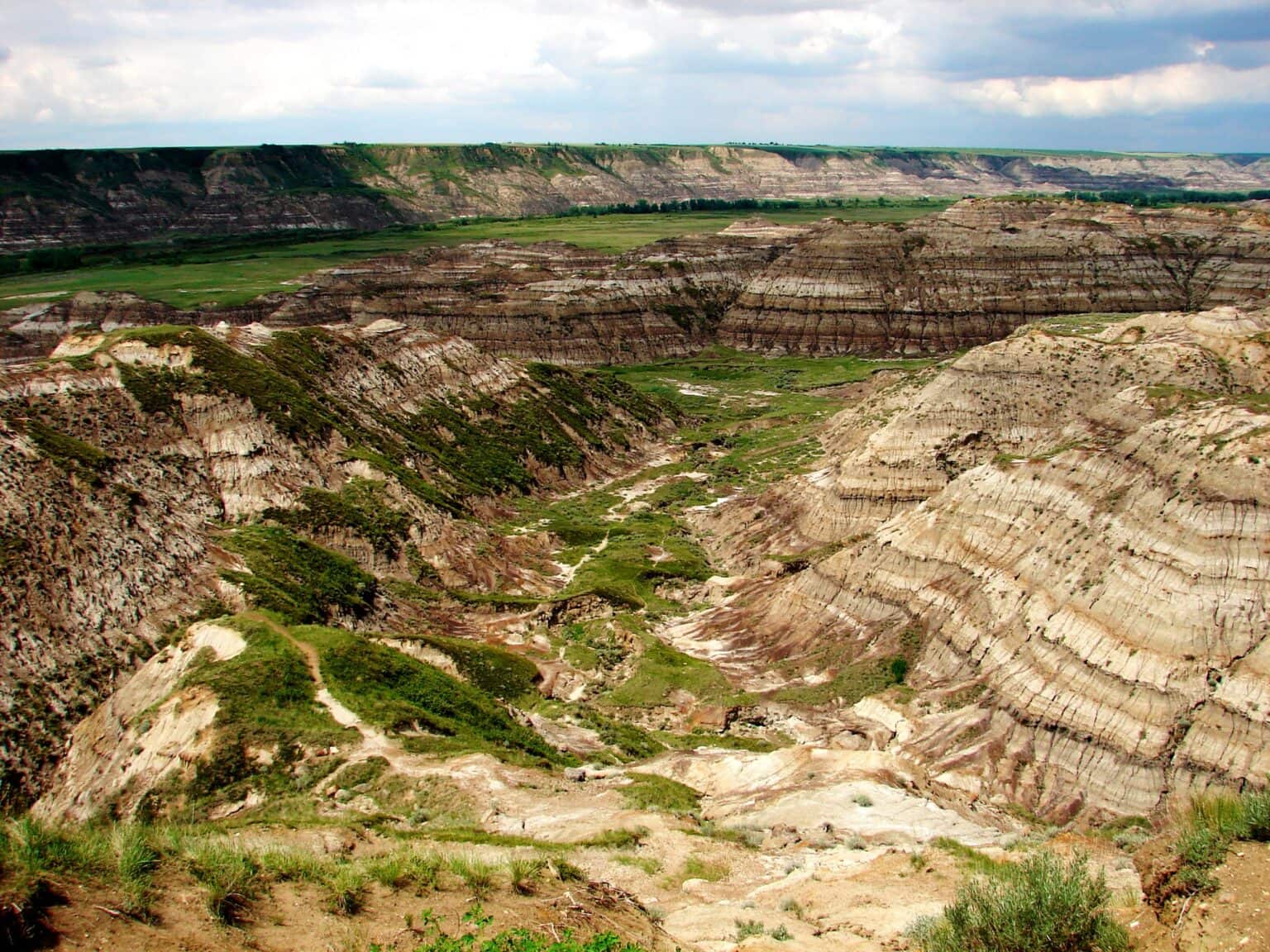 At Horsethief Canyon, near Drumheller, Alberta. Photo by John M. Smith