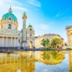 Scenic view of Charle's Church (Karlskirche) in Vienna old town, Austria. Photo by arcady_31, iStock