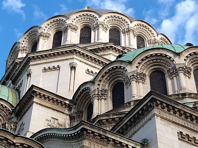 Detail of Sofia's Alexander Nevsky Cathedral