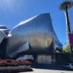 Frank Gehry's gleaming, guitar-inspired architecture makes Seattle's Museum of Pop Culture impossible to miss at Seattle Center. Photo by Debbie Stone