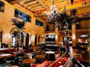 The classic Hollywood Roosevelt lobby