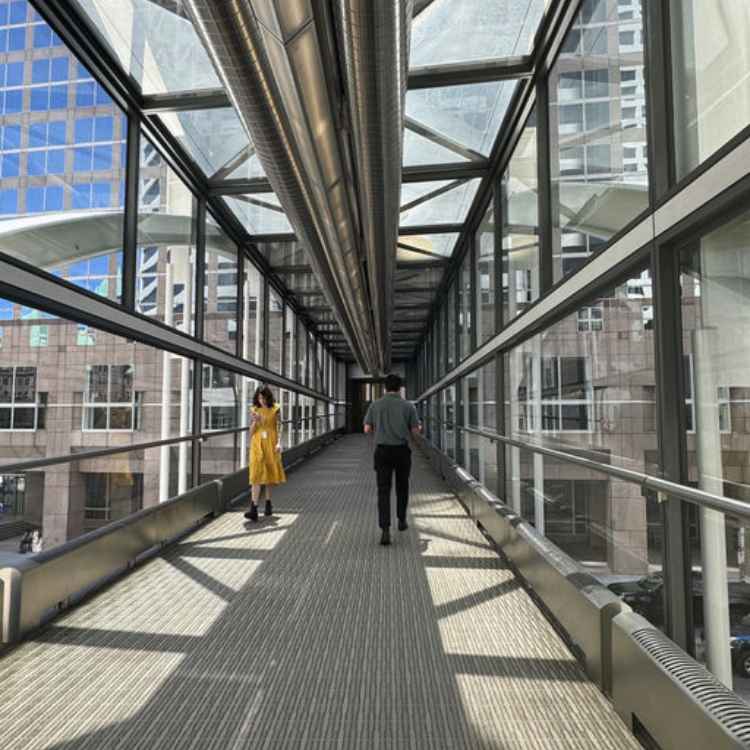 Minneapolis has the largest, contiguous skyway system in the world. Photo by Debbie Stone