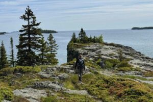 The hike to Scoville Point offers picturesque views. Photo by Debbie Stone