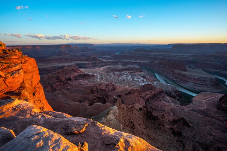 View of the river running through Canyonlands National Park