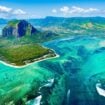 Aerial view of Mauritius island reef. Photo by Myroslava from Getty Images via Canva