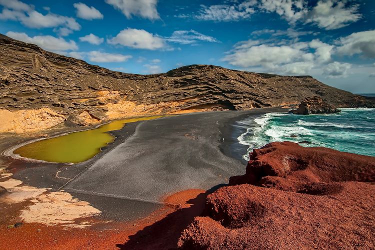 Volcanic beach