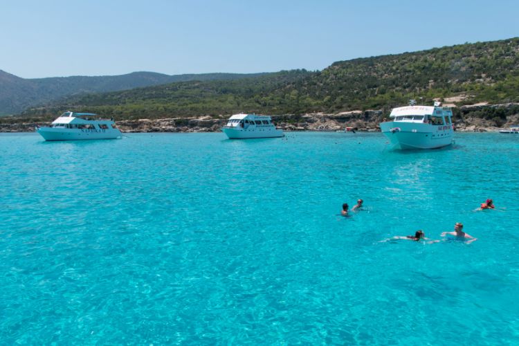 Blue Lagoon beach in Cyprus.
