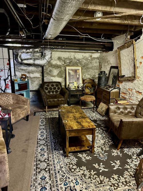 A room in the basement of the Lizzie Borden House. Photo by Isabella Miller