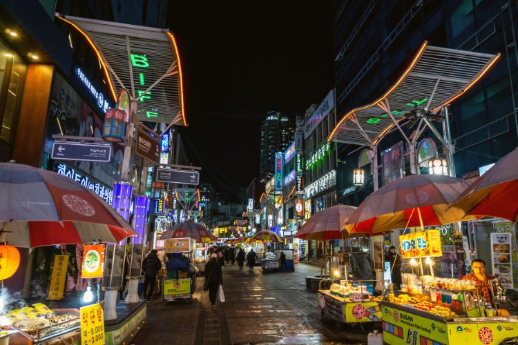 BIFF Square at night