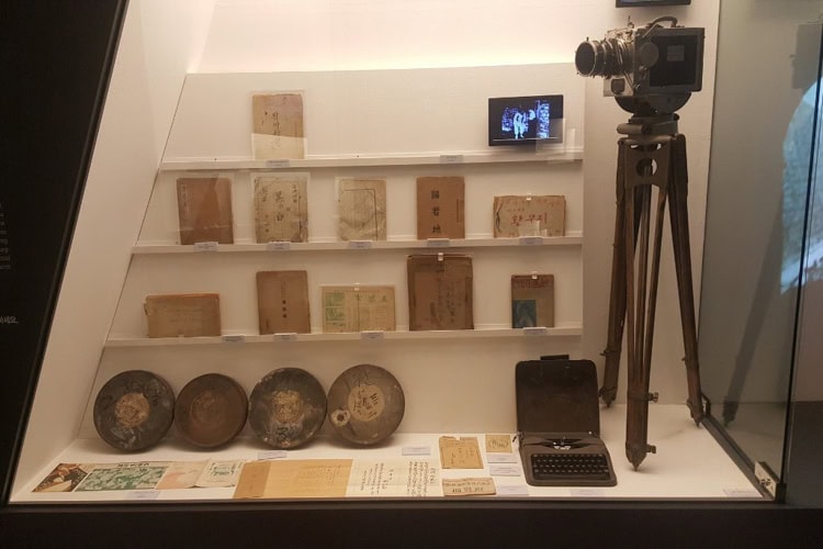 Film memorabilia at Busan Museum of Movies.