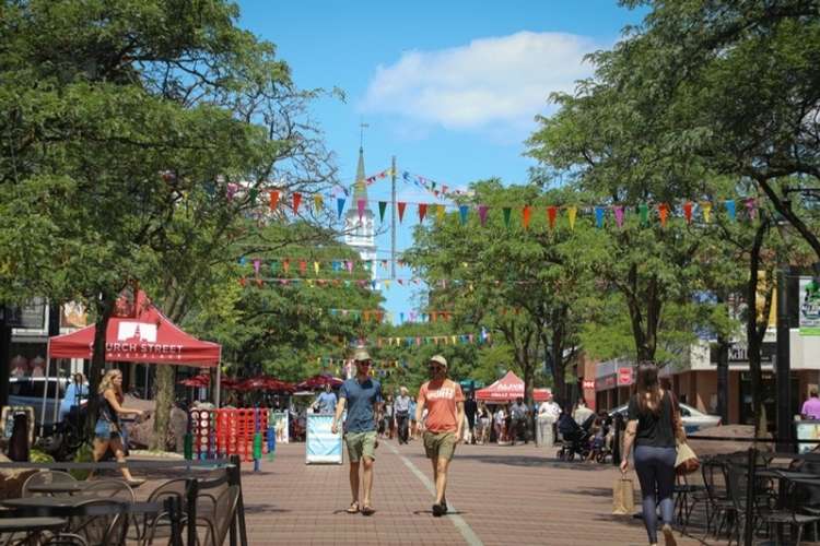 Shoppers at Church Street Marketplace can expect blocks of cafes, shops, restaurants, bars, and independent booksellers.