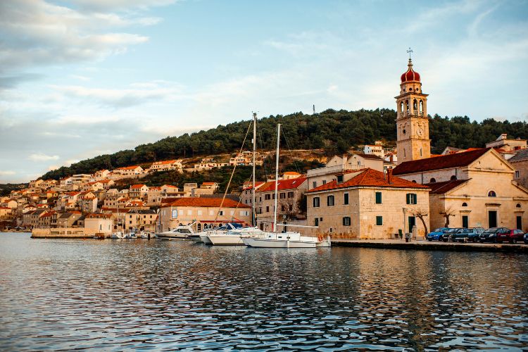 The lovely town of Bol on Brac Island