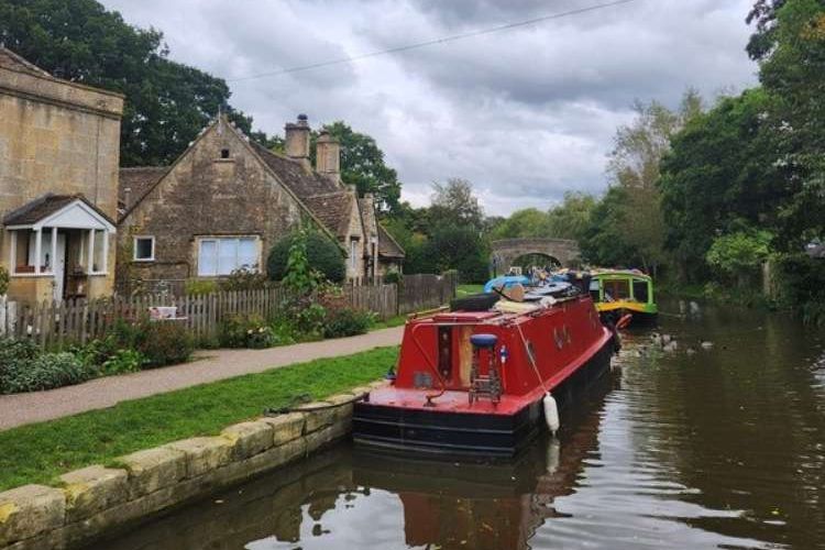 Cruising past quaint UK countryside towns